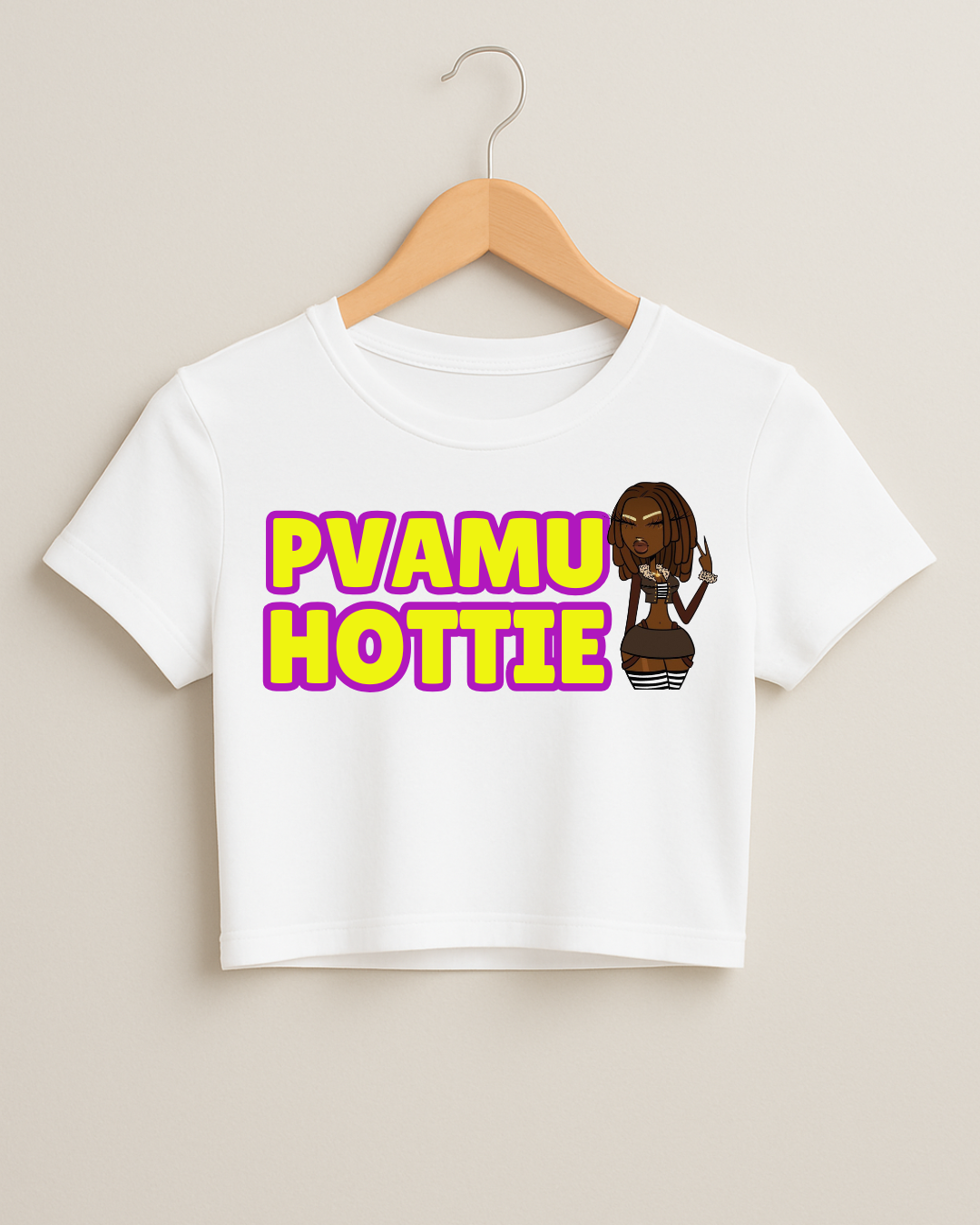 PVAMU HOTTIE Girl Long Fitted Crop
