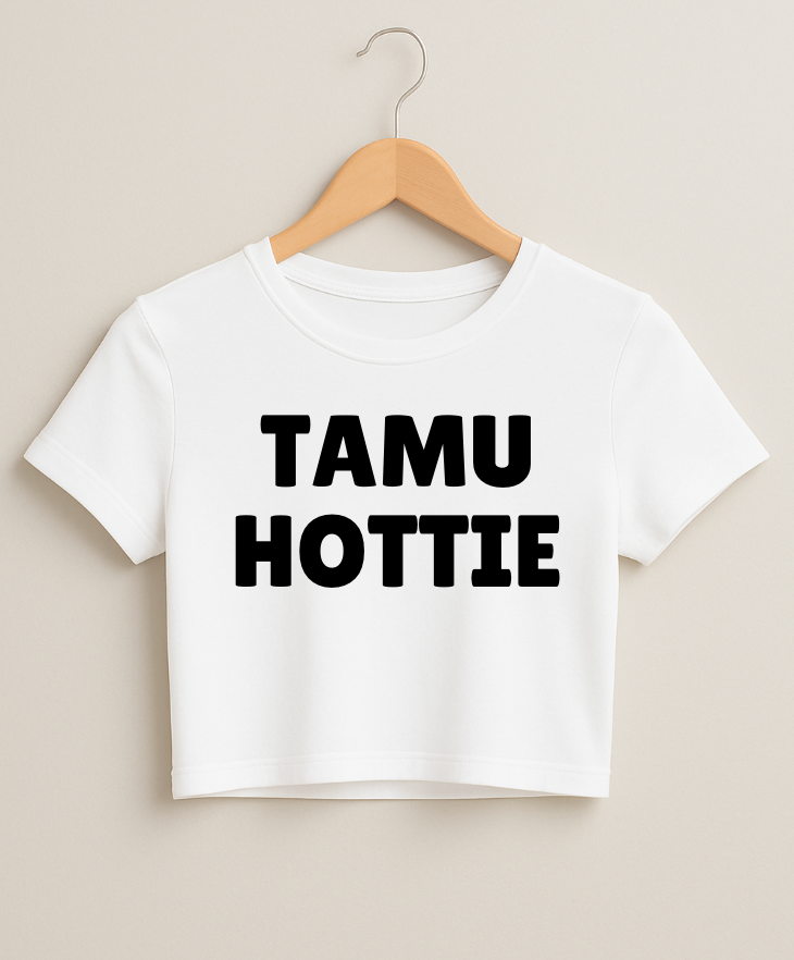 TAMU HOTTIE Long Fitted Crop