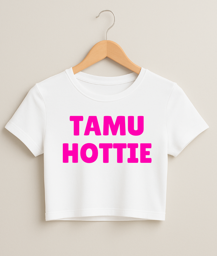 TAMU HOTTIE Long Fitted Crop