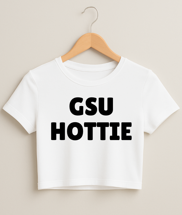 GSU HOTTIE Long Fitted Crop