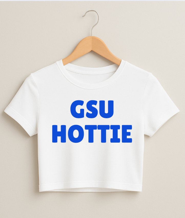 GSU HOTTIE Long Fitted Crop